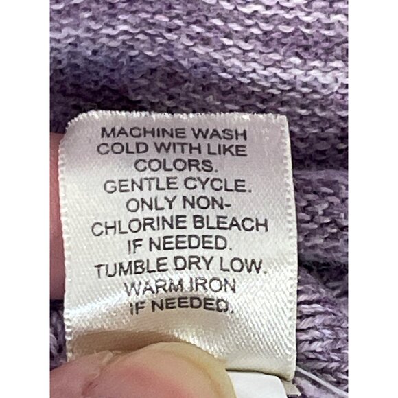 J.Jill Womens Small Lavender Cotton Turtleneck Sweater - Picture 5 of 5